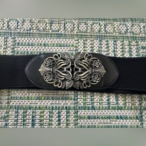 SHEIN Antiqued Brass Vintage Style Elastic Belt NIP Buckle Ren Faire Cosplay